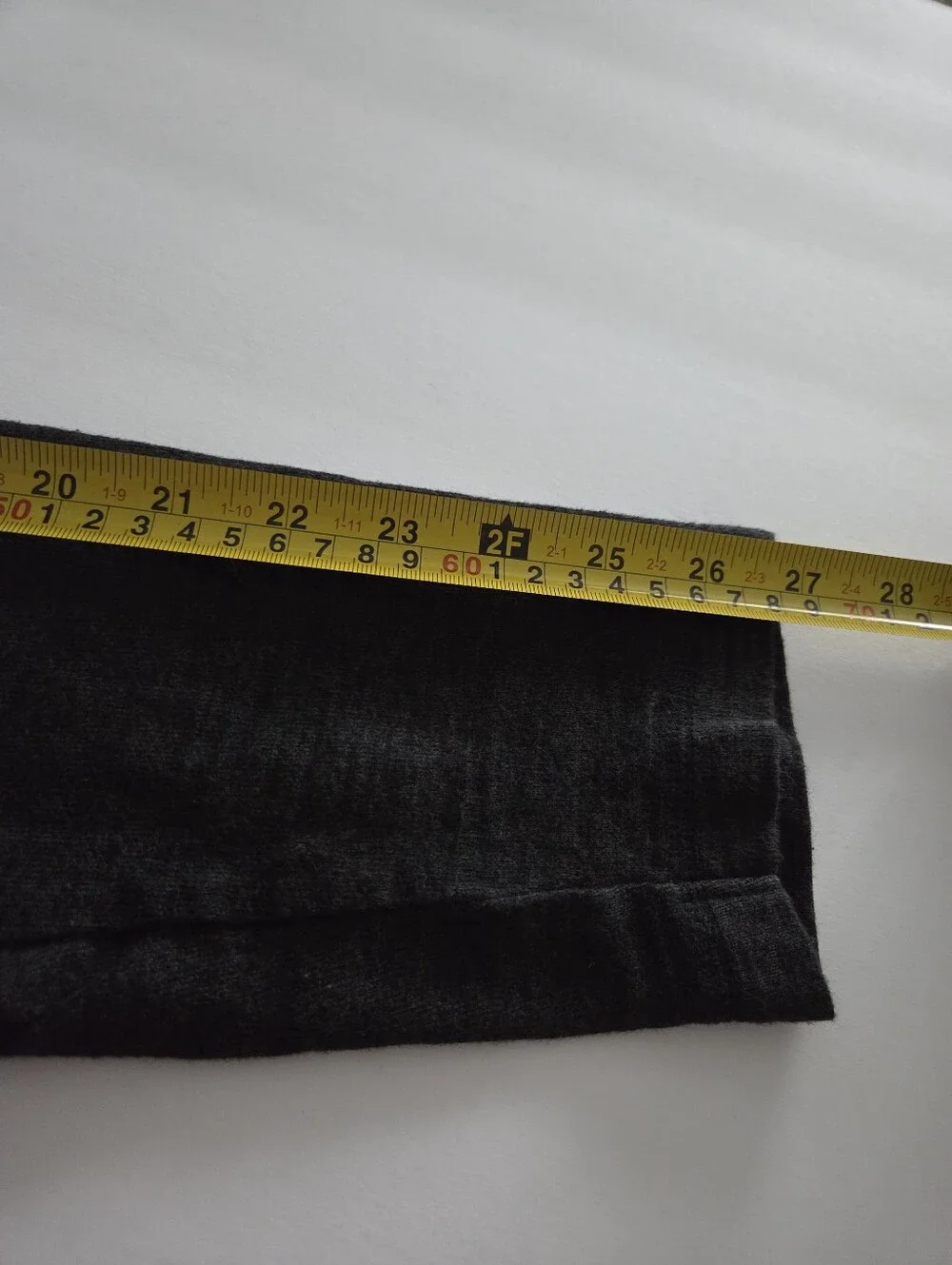 Men's Long Sleeve Henley Termal Shirt - Dark Charcoal Sz.L